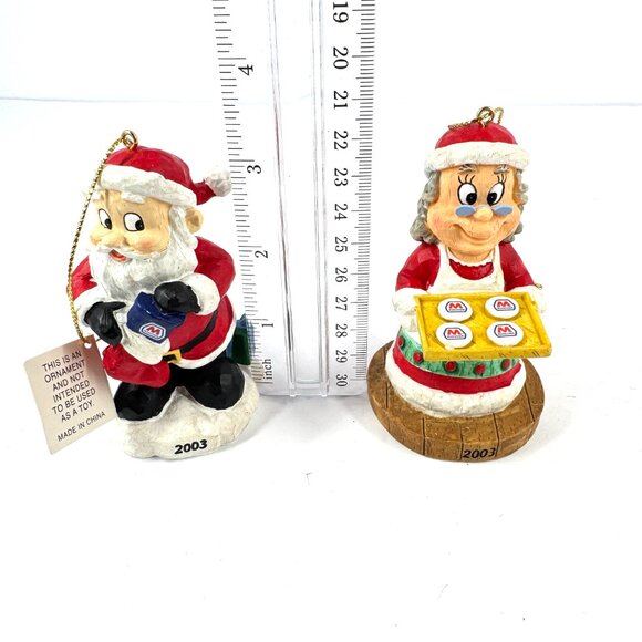 Marathon Gas 2003 Holiday Collector Series Ornaments Santa & Mrs Claus - Picture 11 of 11